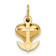 14k Yellow Gold 3D Faith, Hope and Charity Charm