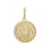 Sagittarius Zodiac Medallion Pendant In Solid 14K Yellow Gold