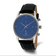 Charles Hubert Men's Stainless Steel Blue Dial Dual Time Watch