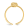 14K Yellow Gold Adjustable Seahorse Toe Ring