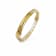 14K Gold Over Brass Gold Leaf Ridge Acrylic Hinge Bangle