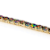 Black Opal Oval Tennis Bracelet In 18K Gold Over Sterling Silver 7.37ctw