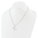 Rhodium Over Sterling Silver 3-5.5mm Freshwater Cultured Pearl LETTER M
18-inch Necklace