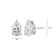 Pear Shape Moissanite Platineve Stud Earrings 4.20ctw DEW