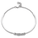 Rhodium Over 14k White Gold Diamond Bangle Bracelet