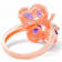 6x4mm Oval Amethyst and White CZ 18K Rose Gold Over Sterling Silver
Ring, 1.50ctw