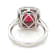 3.28 Ctw Ruby and 0.98 Ctw White Diamond Ring in 14K 2-Tone