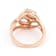 Morganite Pear And White Zircon Ring In 18K Rose Gold Over Sterling
Silver 1.07ctw