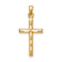 14k Yellow Gold Diamond-Cut Cross Pendant