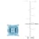 6ctw Square Sky Blue Topaz Stud Earrings in Sterling Silver