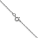 Rhodium Over 14k White Gold 0.5mm Solid Cable 24 Inch Chain