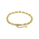 Baguette and Round White Topaz Baguette 14K Yellow Gold Over Sterling
Silver Bracelet