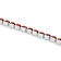 Red Garnet Oval Tennis Bracelet In Sterling Silver