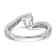 Rhodium Over 14K White Gold Lab Grown Diamond By-Pass Complete
Engagement Ring 0.656ctw