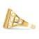 10K Yellow Gold Men's Cubic Zirconia Ring