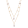 Pear Shape Freshwater Pearl Layered Necklace In 14K Gold Over Sterling Silver