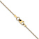 14k Yellow Gold 0.8mm Solid Diamond-cut Parisian Wheat 22 Inch Chain