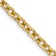 14k Yellow Gold 3.2mm Solid Round Open Link Cable 20 Inch Chain