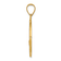 14k Yellow Gold Polished and Satin Saint Florian Medal Pendant