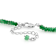 Emerald Beaded Necklace In Sterling Silver