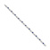 Rhodium Over 10k White Gold Diamond and Sapphire Bracelet