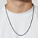 Robert Alton Men's Franco Link Chain Necklace 3mm In Stainless Steel 24 Inch