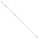 14K Yellow Gold Polished Cross Rosary 7.5 Inch Bracelet