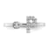 Rhodium Over 14K White Gold Lab Grown Diamond VS/SI GH, Initial P
Adjustable Ring