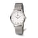 Mens Charles Hubert Stainless Steel Silver-tone Dial Mesh Band Watch