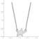 Rhodium Over Sterling Silver NHL LogoArt Dallas Stars Small Pendant Necklace