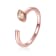 Yellow Citrine 14K Rose Gold Over Sterling Silver Open Design Ring Split
Shank Ring