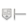 Rhodium Over Sterling Silver NHL Los Angeles Kings LogoArt Extra Small
Post Earrings