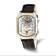 Charles Hubert Men's Two-tone IP-plated Leather 38x46mm Dual Time Watch