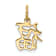10K Yellow Gold Chinese Symbol "Good Luck" Charm