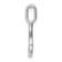 14K White Gold Diamond Letter S Initial Pendant
