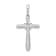 Rhodium Over 14K White Gold 1/10ct. Diamond Cross with Heart Pendant 0.009ctw