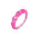 Acrylic Bamboo Ring in Pink