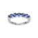 Blue Cubic Zirconia Platinum Over Sterling Silver Ring 1.77ctw