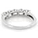 Lab-Grown Diamond Five-Stone Band Ring In 14K White Gold 1.00ctw