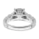 Rhodium Over 14K White Gold Lab Grown Diamond VS/SI GH, Cluster Ring 0.988ctw