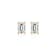 Emerald Cut Moissanite 14k Yellow Gold Over Silver Stud Earrings 1.16ctw DEW