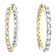Reversible Lab-Grown Diamond Hoop Earrings 1.60ctw In 14K White And
Yellow Gold