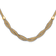 14k Two-tone 17-inch with 2-inch Ext. Mesh Necklace