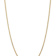 14k Yellow Gold 3mm Solid Open Concave Curb 26 Inch Chain