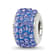 Sterling Silver Reflections Blue Full Preciosa Crystal Bead