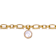 CZ Charm Bracelet In 14K Gold Over Brass