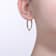 Marquise-Shaped CZ Inside-Out Hoop Earrings In 14K Gold Over Sterling Silver