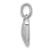 Rhodium Over 14k White Gold Diamond Heart Pendant