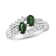 0.75ctw Emerald and Diamond Ring in 14k White Gold