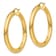 14k Yellow Gold Polished 1 3/4" Tube Hoop Earrings